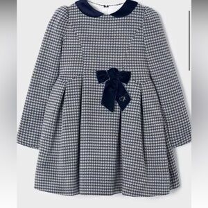 Mayoral Navy  Houndstooth Kids Dress